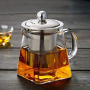 Glass Teapot 350 ml Teapot for One with Heat Resistant Stainless Steel Infuser Perfect for Tea and Coffee (350ML) by Teavana