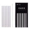 OAHCS Premium Straight Glass Straws Set - 6 Pack, 9" x 10mm