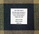 COTTON CRAFT 12 Pack 100% Cotton Checks Oversized Dinner Napkins – Black Beige - Size 20x20