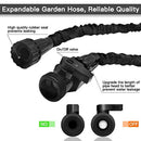 soled Expandable Garden Hose, 25ft Strongest Expanding Garden Hose on The Market with Triple Layer Latex Core & Latest Improved Extra Strength Fabric Protection for All Your Watering Needs(Black)