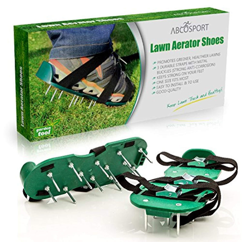 Scuddles Lawn Aerator Spike Shoes - For Effectively Aerating Lawn, Soil – With 3 Adjustable Straps & Heavy Duty Metal Buckles – Universal Size that Fits all - For a Greener and Healthier Yard & Garden Tool