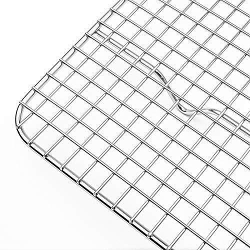 Baking Rack - Cooling Rack - Stainless Steel 304 Grade Roasting Rack - 10" X 15" - Heavy Duty Oven Safe, Commercial Quality Cooling Racks For Baking - Metal Wire Grid Rack Design by DuraCasa