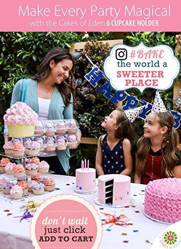 Kitchen Joy (12Pack x 12 Sets) STACK'nGO Cupcake Carriers - High Tall Dome Clear Containers Thick Plastic Disposable Storage Boxes.
