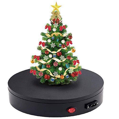 Yuanj Motorized Turntable Display, 360 Degree Electric Rotating Display Turntable for Display Jewelry, Watch, Digital Product, Shampoo, Glass, Bag, Models, Diecast, Jewelry and Collectibles