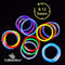 Glow Sticks Necklaces Party Pack - Bulk 100 Stick - Long Extra Bright Glow In The Dark Party Supplies - 22" Inch Necklaces Strong 6mm Thick - 9 Vibrant Neon Colors - Light Sticks for Kids - Mix