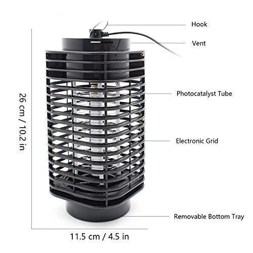 Dickinda Bug Zapper [Updated] Mosquito Killer Insect Trap Pest Control Light with Switch Button Electronic UV Lamp for Indoor Outdoor Bedroom, Kitchen, Office, Home