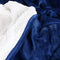 Utopia Bedding Sherpa Flannel Fleece Reversible Bed Blanket Extra Soft Brushed Microfiber (Queen, Navy)