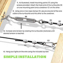 String Light Hanging Kit with Zip Ties For Easy Professional DIY Installation of Indoor and Outdoor Globe Lights | 164 feet Stainless Steel Vinyl-Coated Wire Cable With Heavy-Duty Mounting Hardware