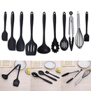 Silicone Kitchen Utensils Set,10 Piece Kitchen Gadgets Set,Heat Resistant Non-stick Cooking Spatulas Silicone Cooking Utensils kitchen Utensil Soup Spoon,Spatula,Kitchen Gadgets for Camping or Travel