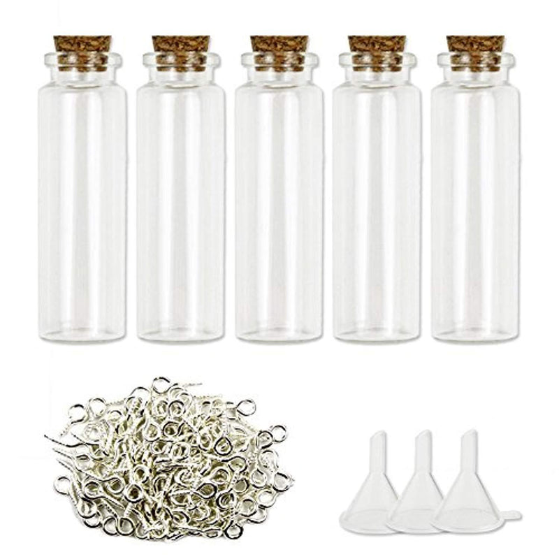 Superlady 36pcs 25ml Small Mini Glass bottles Jars with Cork Stoppers