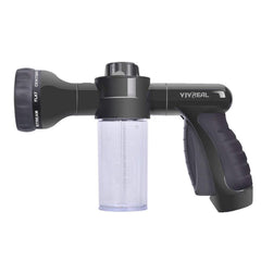 BEBEKULA Foam Sprayer - Adjustable Foam Washer Gun 3.5oz/100cc Bottle, Garden Hose Nozzle Sprayer, Snow Foam Cannon Wash Mitt, 8 Watering Patterns Cars Washing, Pets Shower, Plants Watering