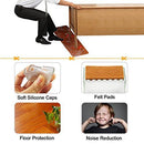 LimBridge Chair Leg Wood Floor Protectors, Chair Feet Glides Furniture Carpet Saver, Silicone Caps with Felt Pads