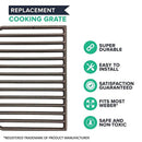 Think Crucial 2 Replacements Weber Cooking Grate Fits Weber Grills, Compatible Part