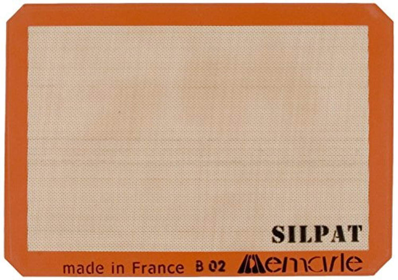 Silpat Premium Silicone Baking Mat, Half Sheet Size, 11-5/8" x 16-1/2" (Pack of 2) Non Stick