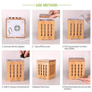 【Natural Aromatherapy】Real Bamboo Essential Oil Diffuser, Ultrasonic Aromotherapy Diffusers Cool Mist Aroma Diffuser Humidifier for Home Office Yoga Baby Room