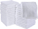 Utopia Towels Cotton Washcloths, 24 - Pack, White