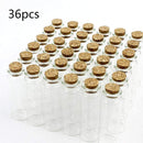 Superlady 36pcs 25ml Small Mini Glass bottles Jars with Cork Stoppers