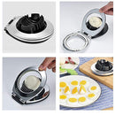 Egg Slicer, Egg Cutter Heavy Duty Slicer for Strawberry Fruit Garnish Slicer, Stainless Steel Wire with 3 Slicing Styles