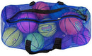 Crown Sporting Goods 39" Mesh Sports Ball Bag with Adjustable Shoulder Strap, Oversize Duffle - Great for Carrying Gym Equipment, Jerseys, Laundry