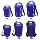 MORECOO Waterproof Bag Floating Ultra Light Dry Bag Outdoor Sports Sweatproof Dry Backpack 5L/10L/ 20L for Kayaking/Rafting/Boating/Swimming/Camping/Hiking/Beach/Fishing (Blue, 10L)