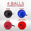 Champs Boxing Reflex Ball Boxing Equipment Fight Speed, MMA Boxing Gear Pro Punching Ball - Great for Reaction Speed and Hand Eye Coordination Training Reflex Bag Alternative …