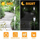 Pathway Lights Solar Lights Outdoor Pathday Solar Powered Garden Lights Stainless Steel Waterproof Bright White Landscape Light for Path/Lawn/Patio/Yard/Walkway/Driveway Outdoors Led Lights (12 PACK)