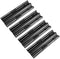 Unicook Porcelain Large Grill Heat Plate 4 Pack, 6'' Extra Width, Extends from 15.75" to 18.75" Length, Adjustable Grill Heat Shield, Heat Tent Replacement Parts for Gas Grills