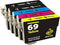 8Ink Remanufactured Ink Cartridge Replacement for Epson T069 Series Printers (2 Black, 1 Cyan, 1 Magenta, 1 Yellow) 5 Pack