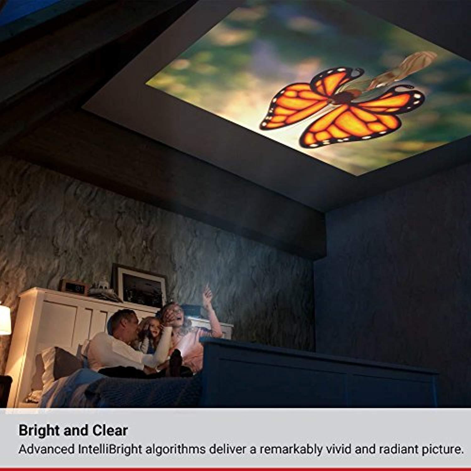 Nebula Capsule Smart Mini Projector, by Anker, Portable 100 ANHC lm High-Contrast Pocket Cinema with Wi-Fi, DLP, 360° Speaker, 100" Picture, Android 7.1, 4-Hour Video Playtime, and App