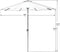 Grand Patio 9 FT Enhanced Patio Umbrella with 8 Ribs, Table Umbrella with Crank/Tilt, Outdoor Shades for Pool Garden Yard Deck Beach, Black & White Stripe