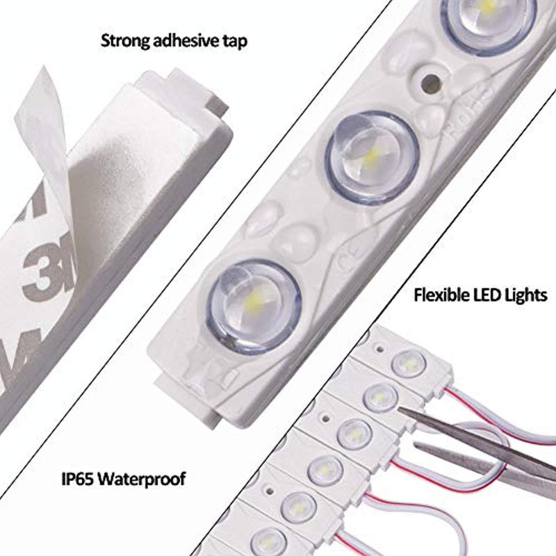 LED Vanity Mirror Lights Kit, 3M/10Ft Ultra Bright White LED Lights Strip Dimmable Makeup Mirror Lights Waterproof LED Module Lights, 6000K 1200LM,Mirror Not Included