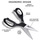 Heavy Duty Kitchen Shears Stainless Steel Multipurpose Scissors Set (2 Pack)