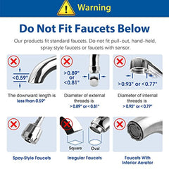 Waterdrop 320-Gallon Long-Lasting Water Faucet Filtration System, Faucet Water Filter, Removes 93% Chlorine, Removes Harmful Contaminants Metals & Sediments - Fits Standard Faucets