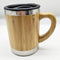 OsirisCo Stainless Steel Wooden Coffee-Tea Mug with Handle and Lid, Environmentally Healthy Natural Bamboo 400ml (13.5oz)