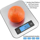 Digital Kitchen Scale Food Scales, TOBOX Postage Scale Multifunction Stainless Steel Accuracy with LCD Display and Tare Function for Baking and Cooking 22 lb 10 kg