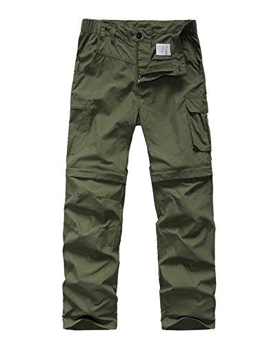 Mens Hiking Pants Adventure Quick Dry Convertible Lightweight Zip Off Fishing Travel Mountain Trousers