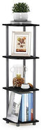 Furinno Turn-N-Tube 5 Tier Corner Display Rack Multipurpose Shelving Unit, Columbia Walnut/Black