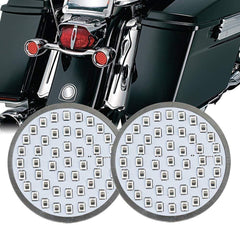 Motorcycle LED Light 2" 50mm Bullet Style LED Turn Signals Pannel For Motor bike Sporter Softail Touring (1157 base-1)