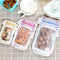 Total 18 Pieces Mason Jar Pattern Zipper Airtight Seal Bags Set Reusable Portable Food Saver Storage Bags for Travel Picnic Camping by APOL