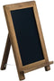 VersaChal Small Rustic Table Top Chalkboard Easel Sign with Standk - Farmhouse Wood Frame and Magnetic Chalk Board Compatible with Liquid Chalk Markers - 13 x 9 Inches