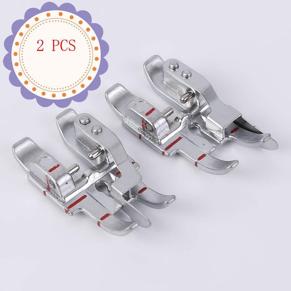 YaDu Pack of Pfaff Stitch-in-The-Ditch Presser Foot and Pfaff Sewing Machine Snap-on 1/4in. Presser Foot w/Edge Guide