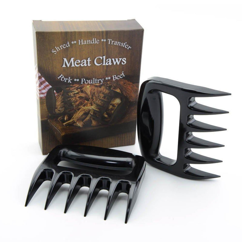 DLAND Meat Claws (Set of 2) - Meat Shredder and Pork Puller for BBQ Smoker- Meat Handler Carving Forks- Pulled Pork Claws for Pulling Pork