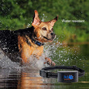 NO SHOCK Rechargeable Water Resistant Bark Collar for 4-120lb dogs, Extremely Effective No Bark Collar with no pain or harm, 7 Different bark sensitivity levels, Bark Collar Small Dog to Large Dog.