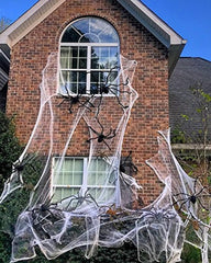 COOLJOY Giant Halloween Spider 1PCS 5FT(60 INCH) Halloween Decorations Virtual Realistic Hairy Spider Halloween Outdoor Decoration