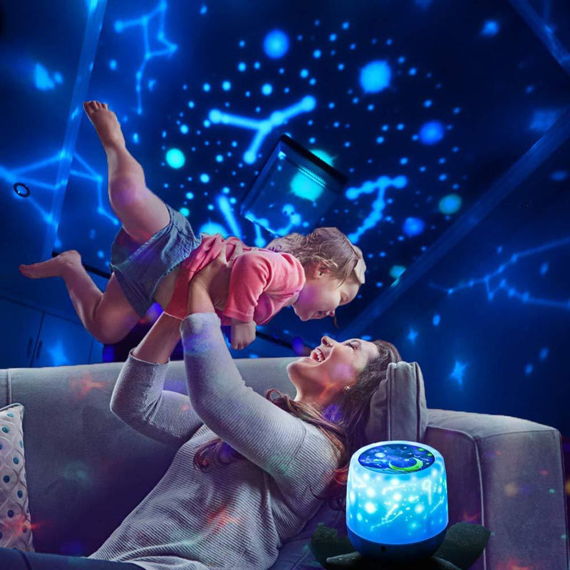 Kingtoys Kids Night Light Projector - Star Light Projector with USB Cable, 360 Degree Rotation Kids Star Projector Lamp Bedroom Star Projector Night Light Best Gifts for Kids - 7 Sets of Film