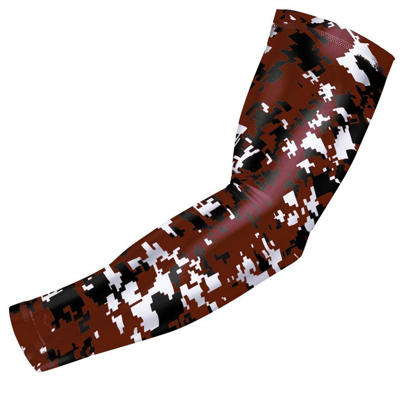 bucwild Sports Compression Arm Sleeve - Youth & Adult Sizes - Baseball Football Basketball Sports (1 Arm Sleeve)