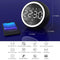 MKYUHP Alarm Clock Radio with Bluetooth Speaker, FM Radio, Double USB Charger,Dual Alarm, Snooze, AUX TF Card and Thermometer Mini Portable Digital Dimmer Clock Radio for Bedrooms Home and Kitchen