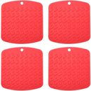 Premium Silicone Pot Holder,Trivets,Hot Mitts,Spoon Rest And Garlic Peeler Non Slip,Heat Resistant Hot Pads,Multipurpose Kitchen Tool. 7x7" Potholders(Set of 6) Non Slip,Dishwasher Safe,Durable.