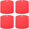 Premium Silicone Pot Holder,Trivets,Hot Mitts,Spoon Rest And Garlic Peeler Non Slip,Heat Resistant Hot Pads,Multipurpose Kitchen Tool. 7x7" Potholders(Set of 6) Non Slip,Dishwasher Safe,Durable.