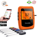 Bluetooth Meat Thermometer Wireless Digital BBQ Thermometer Instant Read Cooking Food Thermometer with 6 Probes Used for Smoker Kitchen Oven Grill Support iOS & Android by ThermoOne